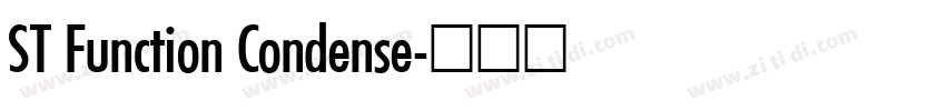 ST Function Condense字体转换